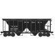 70-Ton 2-Bay Covered Hopper with Open Sides - Ready to Run -- Nickel Plate Road 99804 (black), N, Bowser Manufacturing Co. 38300