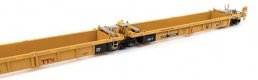 Thrall 5-Unit Rebuilt 40′ Well Car - Ready to Run -- TTX DTTX 748192 - small red TTX logo, HO, WalthersMainline 55668