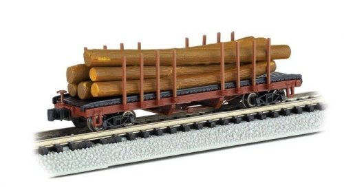ACF 40′ Log Car -- 1935-1960 Version, N, Bachmann Industries 18352