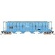 59′ 4-Bay Cylindrical Covered Hopper - Trough Hatch Version - Ready to Run -- Soo Line (Weathered, Patched Ex-Pillsbury, blue,