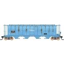 59′ 4-Bay Cylindrical Covered Hopper - Trough Hatch Version - Ready to Run -- Soo Line (Weathered, Patched Ex-Pillsbury, blue,