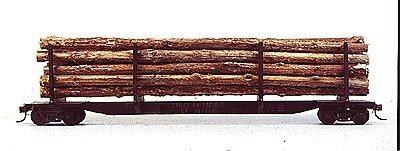 National Steel Car Company 62` 9` Log Stake Car - Kit -- Undecorated, HO, Custom Finishing 318