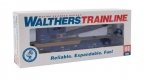 Flatcar with Logging Crane - Ready to Run -- Alaska Railroad (blue), HO, WalthersTrainline 1780