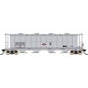 59′ 4-Bay Cylindrical Covered Hopper w/Round Hatches - Ready to Run -- Procor Ltd. UNPX (gray, white, red, black), N, Intermou