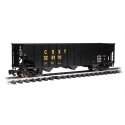 Bethlehem Steel 100-Ton 3-Bay Hopper - Ready to Run -- CSX 326170 (black, yellow), G, Bachmann Industries 93656