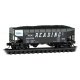 33′ 2-Bay Offset-Side Hopper - Ready to Run -- Reading 88209 (Class HTx, black, white end, ACI Label), N, Micro Trains Line 55