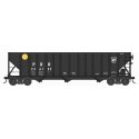 100-Ton 3-Bay Open Hopper with Coal Load - Ready to Run -- Pennsylvania Railroad 226202 (black, yellow dot, Plain Keystone), N, 