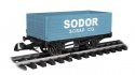 Mining Wagon - Thomas & Friends(TM) -- Sodor Scrap Co. (blue, white), G, Bachmann Industries 98027