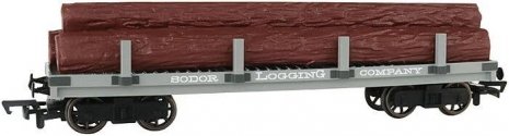 Logging Flatcar with Logs - Thomas and Friends(TM) -- Sodor Logging Company, HO, Bachmann Industries 77004