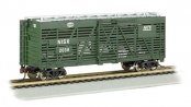 40′ Stock Car - Ready to Run - Silver Series(R) -- New York Central 2038 (green), HO, Bachmann Industries 18517