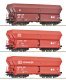 3 piece set: Self unloading hopper wagons, DB AG, HO, Roco 6600135