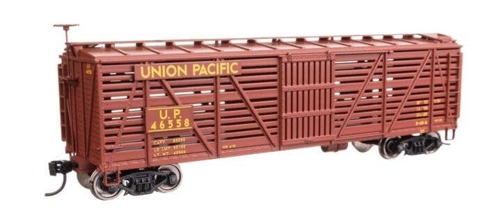 40′ Wood Stock Car - Ready to Run -- Union Pacific(R) 46558, HO, WalthersMainline 41474