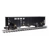 Bethlehem Steel 100-Ton 3-Bay Hopper - Ready to Run -- Norfolk Southern 147120 (black, white), G, Bachmann Industries 93657