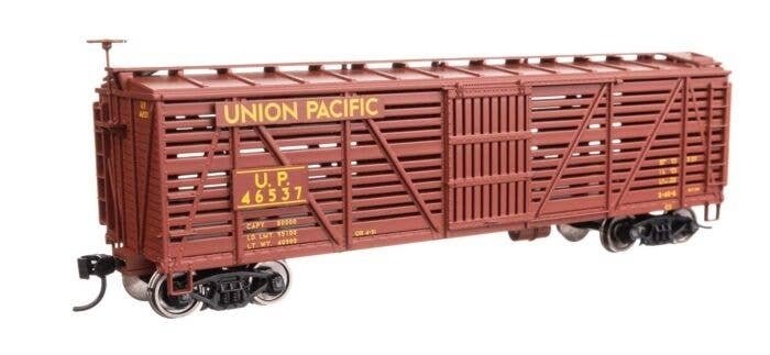 40′ Wood Stock Car - Ready to Run -- Union Pacific(R) 46537, HO, WalthersMainline 41472