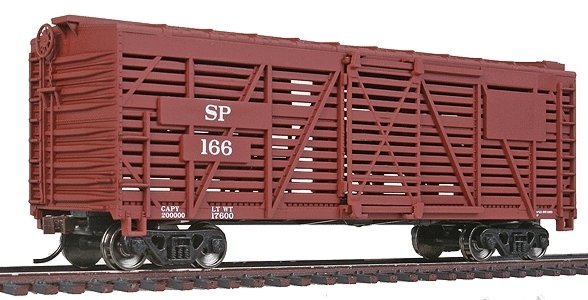 40′ Stock Car - Ready to Run -- Southern Pacific(TM) (Boxcar Red), HO, WalthersTrainline 1688