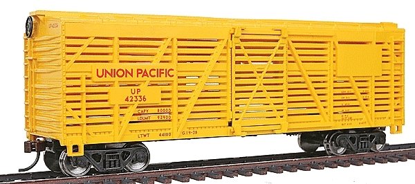 40′ Stock Car - Ready to Run -- Union Pacific(R), HO, WalthersTrainline 1680