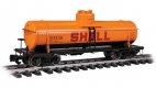 Single-Dome Tank Car - Ready to Run -- Shell SCCX 1765 (yellow, red, black), G, Bachmann Industries 95001