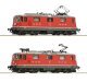 2 piece set: Electric locomotive Re 4/4 II 11133 and Re 4/4 II 11192, SBB, HO, Roco 7520127