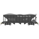 3-Bay Hopper with Removable Load - Ready to Run -- Durange & Silverton 9328 (black), On30, Bachmann Industries 26572