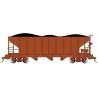 3-Bay Hopper with Removable Load - Ready to Run -- Painted, Unlettered (oxide), On30, Bachmann Industries 26574