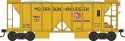 70-Ton 2-Bay Ballast Hopper with Side Chutes (Ballast Gates) - Ready to Run -- Morrison, HO, Bowser Manufacturing Co. 43676