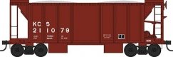 70-Ton 2-Bay Ballast Hopper with Side Chutes (Ballast Gates) - Ready to Run -- Kansas C, HO, Bowser Manufacturing Co. 43671
