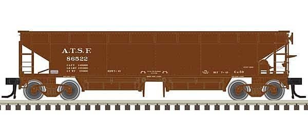 70-Ton Hart Ballast Car 3-Pack - Ready to Run - Master(R) -- Santa Fe 86588, 86608, , HO, Atlas Model Railroad Co. 20006813
