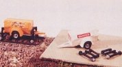 Construction Equipment -- Generator/Compressor Trailer w/Hy-Rail Wheels, N, Railway Express Miniatures 2009