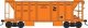70-Ton 2-Bay Ballast Hopper with Side Chutes (Ballast Gates) - Ready to Run -- Albany &, HO, Bowser Manufacturing Co. 43648