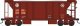 70-Ton 2-Bay Ballast Hopper with Side Chutes (Ballast Gates) - Ready to Run -- Santa Fe, HO, Bowser Manufacturing Co. 43649