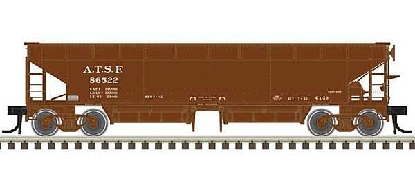 70-Ton Hart Ballast Car - Ready to Run - Master(R) -- Santa Fe 86522 (Boxcar Red, wh, HO, Atlas Model Railroad Co. 20006806