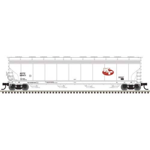 ACF 5800 4-Bay Covered Hopper - Ready to Run - Master(R) -- KT Clays ACFX 68471 (white, red), HO, Atlas Model Railroad Co. 20007