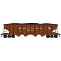 Class H21a 4-Bay Hopper - Ready to Run -- Pennsylvania Railroad 137945 (Tuscan, Shadow Keystone), HO, Bowser Manufacturing Co. 4