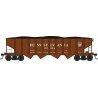 Class H21a 4-Bay Hopper - Ready to Run -- Pennsylvania Railroad 137945 (Tuscan, Shadow Keystone), HO, Bowser Manufacturing Co. 4