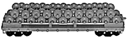 40′ Company Wheel Service Flatcar w/Load - Kit -- Undecorated Single Car, HO, Tichy Train Group 4023