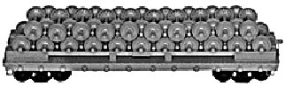 40′ Company Wheel Service Flatcar w/Load - Kit -- Undecorated Single Car, HO, Tichy Train Group 4023