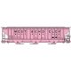 Pullman-Standard 4750 3-Bay Covered Hopper - Kit -- West Bend Elevator RREX 4293 (pink, black), HO, Accurail Inc 81822
