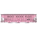 Pullman-Standard 4750 3-Bay Covered Hopper - Kit -- West Bend Elevator RREX 4293 (pink, black), HO, Accurail Inc 81822
