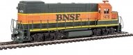 EMD GP15-1 - Standard DC -- Burlington Northern Santa Fe (green, orange, yellow), HO, WalthersTrainline 2500