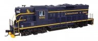 EMD GP9 Phase II with High Hood - Standard DC -- Chesapeake & Ohio 5951, HO, WalthersMainline 10494