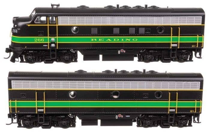 EMD F7 A-B Set - ESU Sound and DCC -- Reading 266A/266B, HO, WalthersMainline 21414