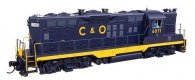 EMD GP9 Phase II - Standard DC -- Chesapeake & Ohio 6071, HO, WalthersProto 49728