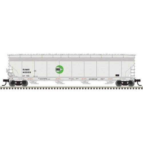 ACF 5748 4-Bay Covered Hopper - Ready to Run - Master(R) -- Cargill SAMX 40029 (gray, green, black), N, Atlas Model Railroad Co.