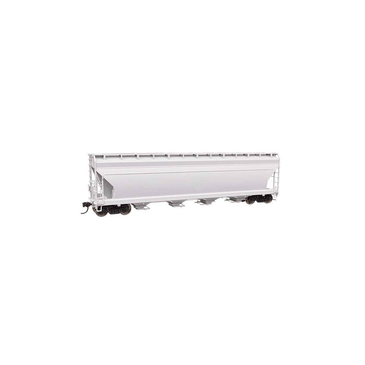 ACF 5250 4-Bay Centerflow Covered Hopper - Ready to Run -- Undecorated, HO, WalthersMainline 49200