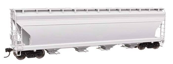 ACF 5250 4-Bay Centerflow Covered Hopper - Ready to Run -- Undecorated, HO, WalthersMainline 49200