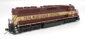 EMD SD45 - Sound and DCC - Paragon4(TM) -- Wisconsin Central 7514 (maroon, gold), HO, Broadway Limited Imports 9825