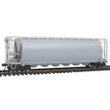 ACF 6-Bay Cylindrical Hopper - Ready-to-Run -- Undecorated, HO, Atlas Model Railroad Co. 20001883