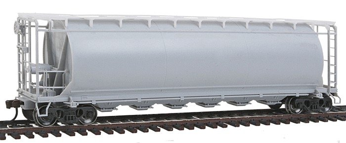 ACF 6-Bay Cylindrical Hopper - Ready-to-Run -- Undecorated, HO, Atlas Model Railroad Co. 20001883