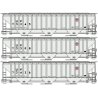 Pullman-Standard 4750 3-Bay Covered Hopper 3-Pack - Kit -- Union Pacific 73245, 73308, 73426 (light gray, small shield logo), HO
