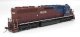 EMD SD45 - Standard DC - Paragon4(TM) -- Helm Leasing HLCX 6513 (maroon, blue), HO, Broadway Limited Imports 9809